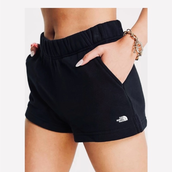 The North Face Half Dome Fleece Jersey Shorts in Black Size L - Picture 4 of 10